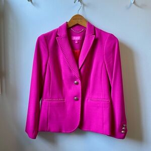 Talbots Fuchsia Blazer with Gold Buttons 4P